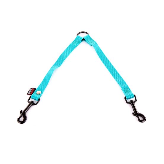 Martin sellier - accouple de laisse pour chiens en nylon martin sellier - collection nylon uni - avec mousqueton carabine