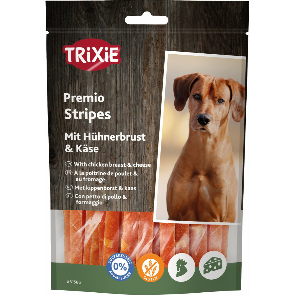 Friandises à la poitrine de poulet et au fromage 100 g pour chien