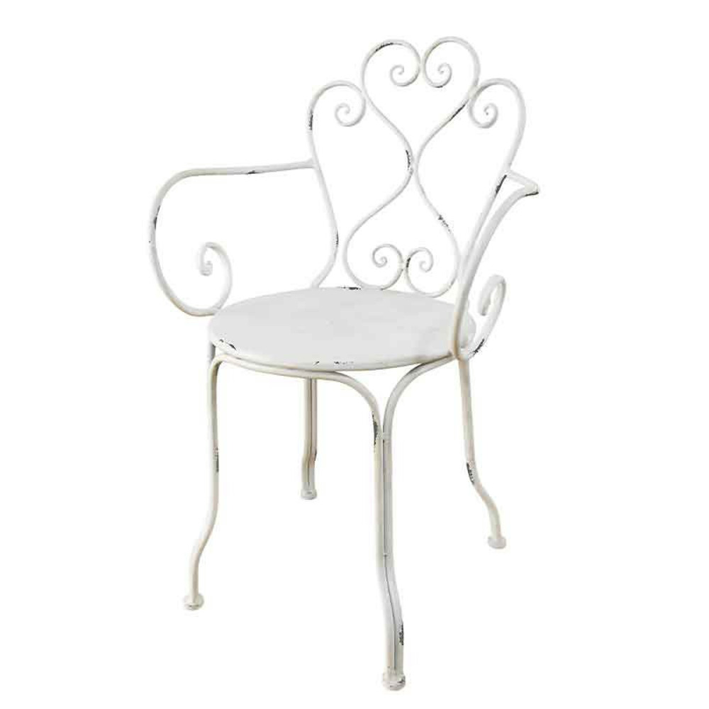 Chaise de jardin bohème fer 59x51x89cm