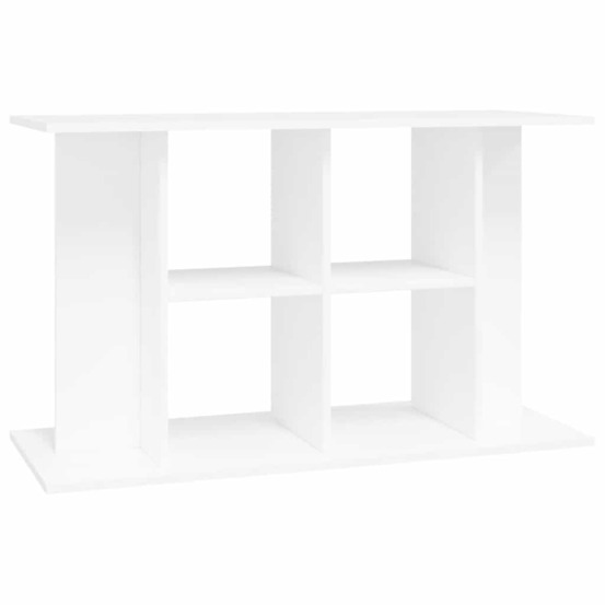 Support pour aquarium blanc 100x40x60 cm bois d'ingénierie