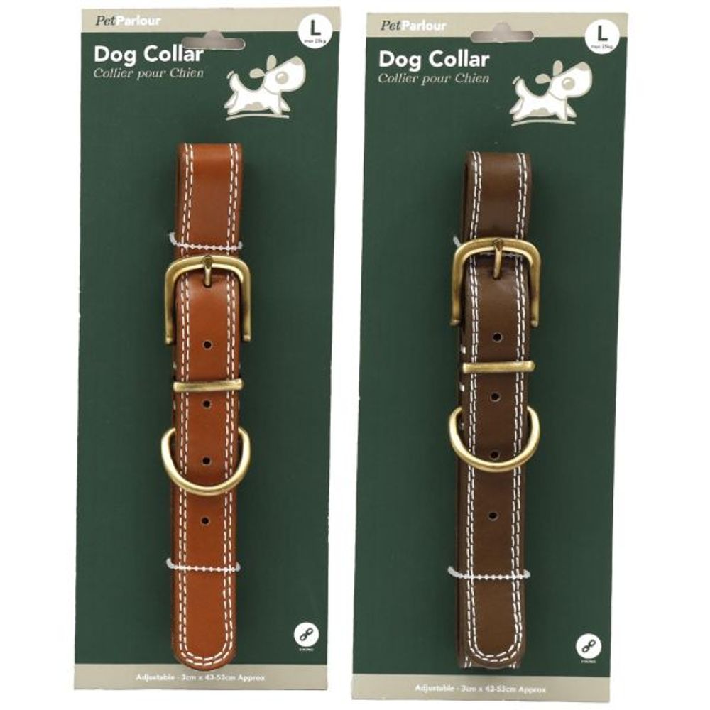 Collier en polyuréthane pour chien (lot de 2) l - 53 cm