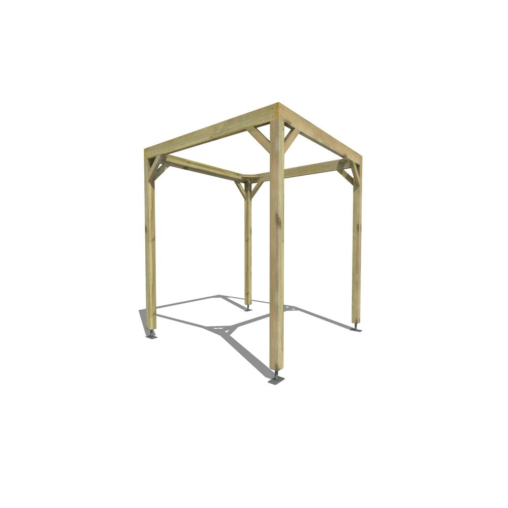 Pergola bois • 2m x 2m • indépendante • cadre simple • livraison comprise