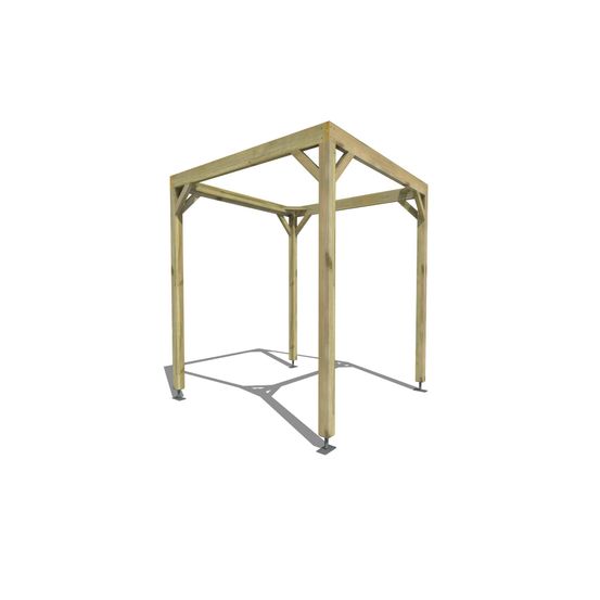 Pergola bois • 2m x 2m • indépendante • cadre simple • livraison comprise