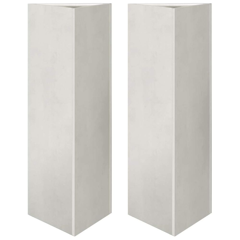Jardinière d'extérieurs 2 pcs triangulaire 30x26x75 cm acier inoxydable