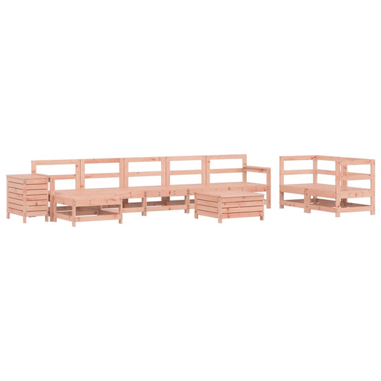 Salon de jardin 10 pcs bois massif sapin de douglas