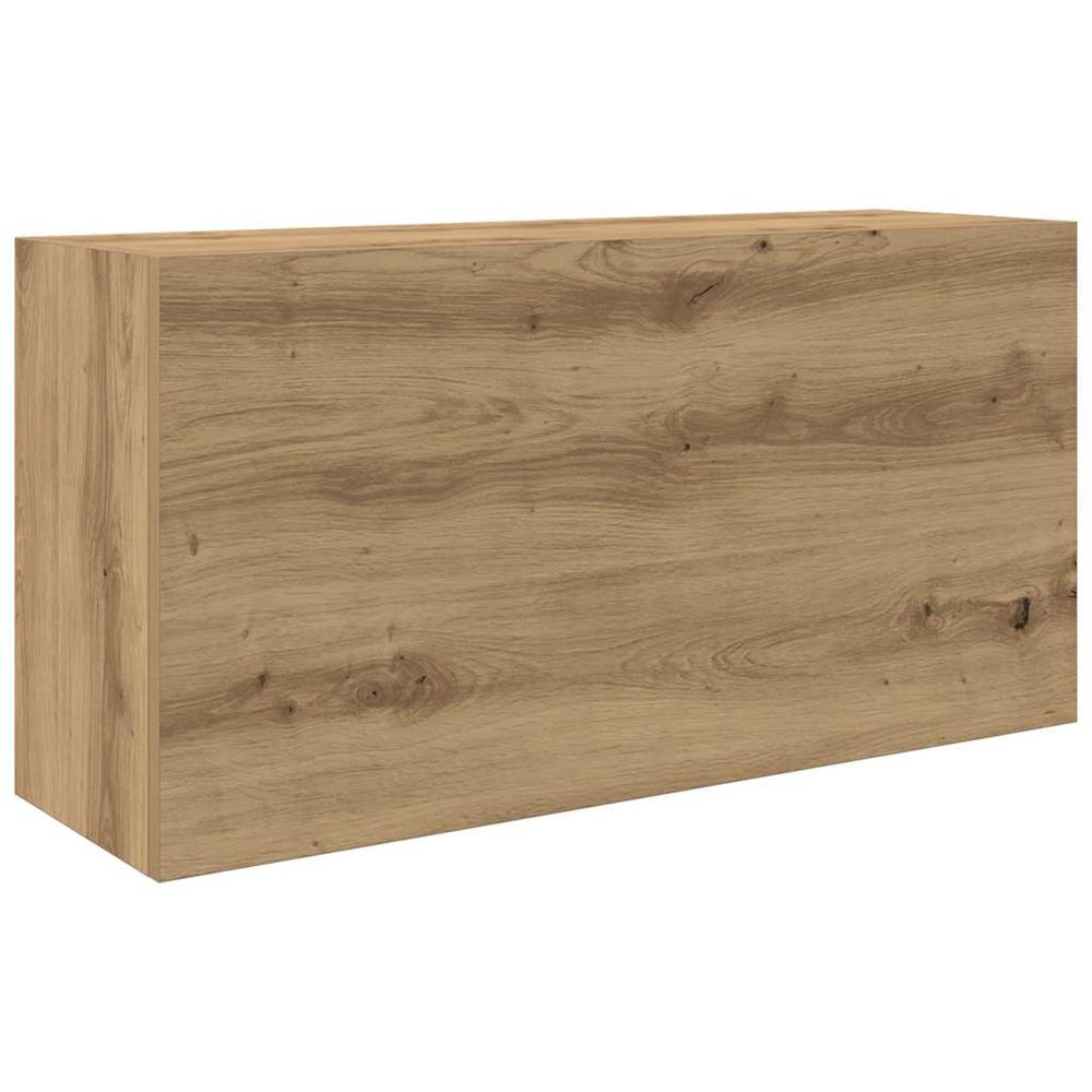 Armoire murale de bain chêne artisanal bois d'ingénierie