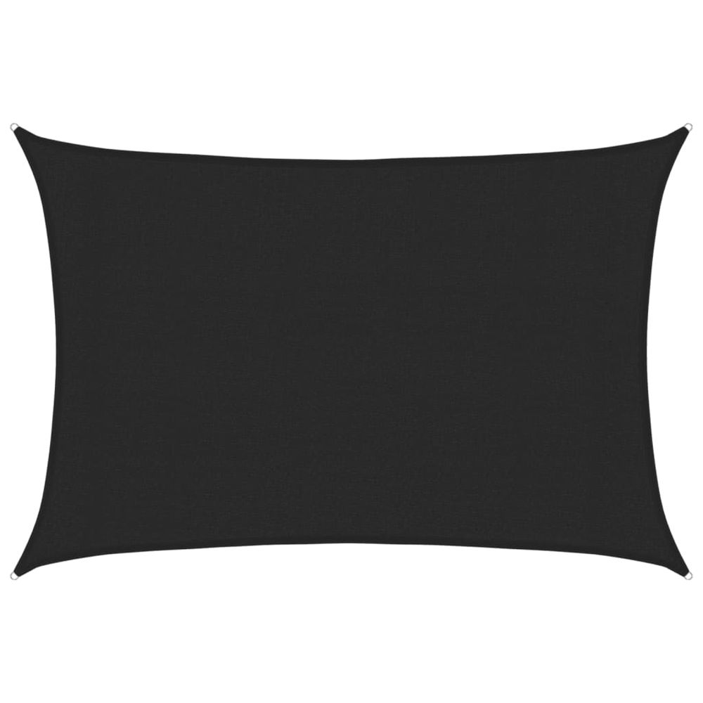 Voile d'ombrage 160 g/m² noir 3x4 m pehd
