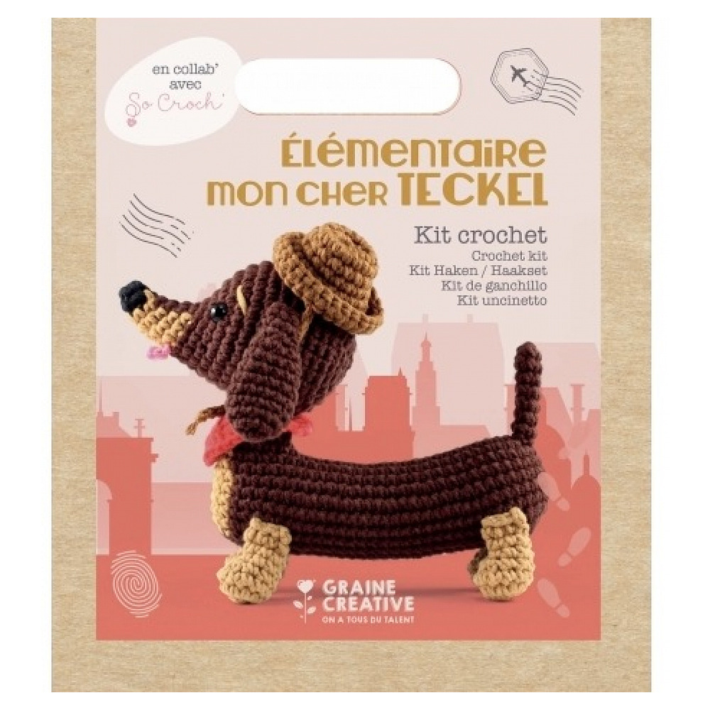 Kit amigurumi teckel 180mm