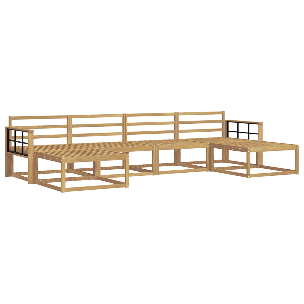 Ensemble de canapés d'extérieur 6 pcs blanc