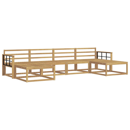 Ensemble de canapés d'extérieur 6 pcs blanc