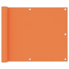 Écran de balcon orange 75x500 cm tissu oxford