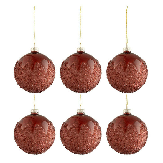 Lot de 6 boules de noël