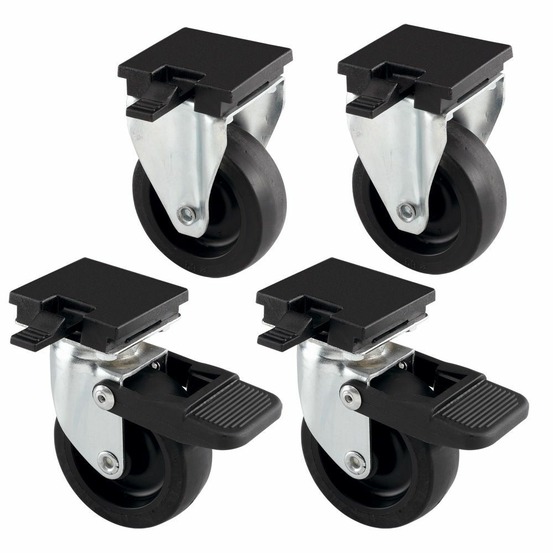 Ferplast l388b kit 4 wheels roulettes pour porte-chien atlas 50 60