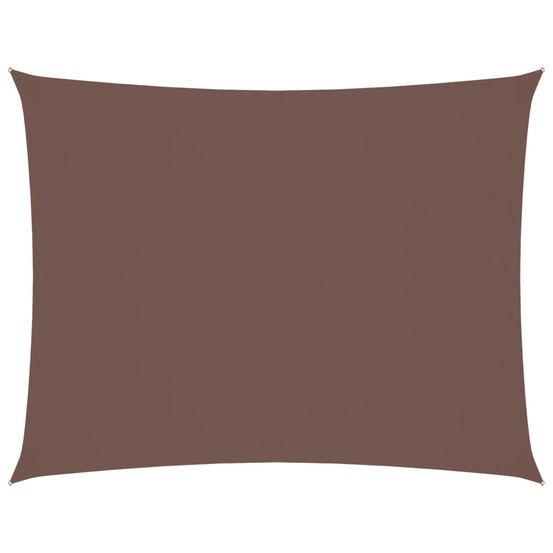 Voile de parasol tissu oxford rectangulaire 3x4 m marron