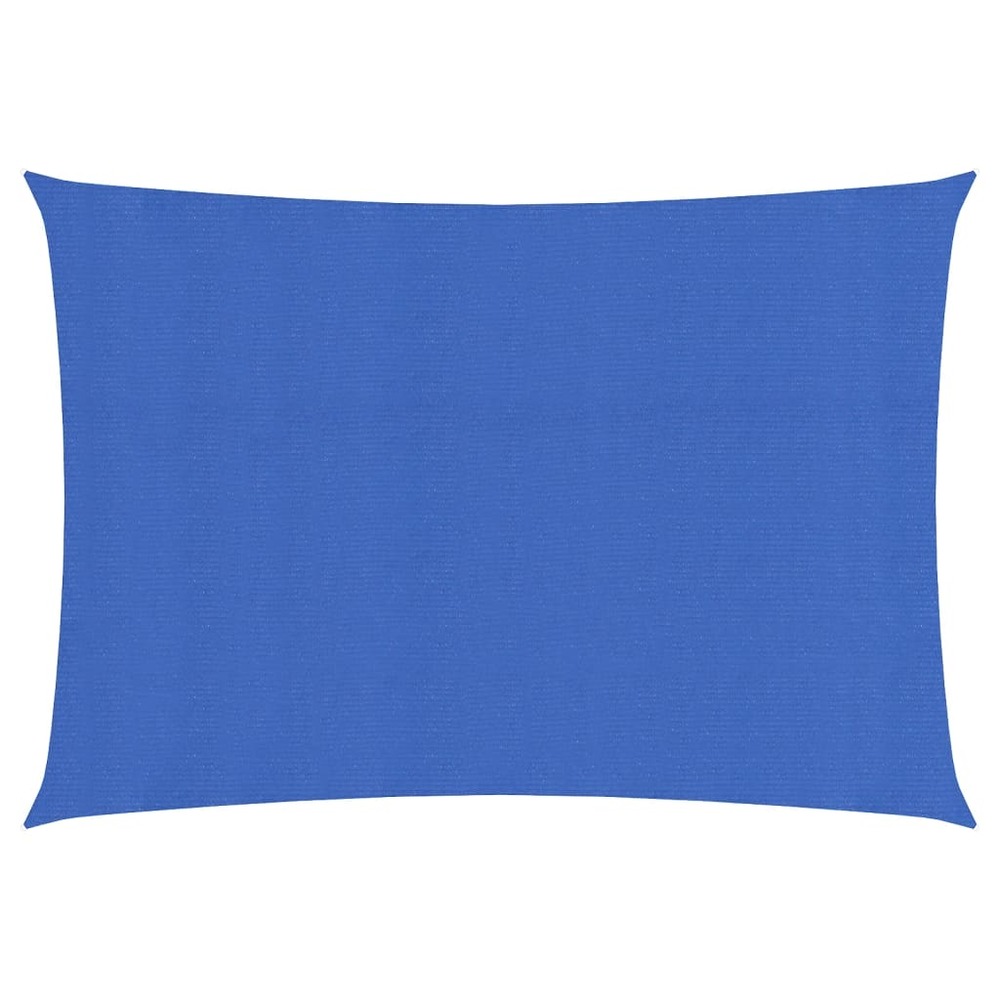 Voile toile d'ombrage parasol 160 g/m² pehd 2,5 x 4 m bleu