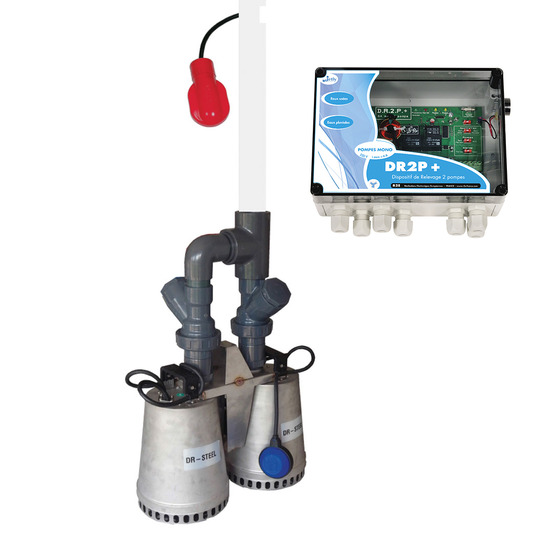 Kit pluvial dr2p+ double pompes dr steel - 133541