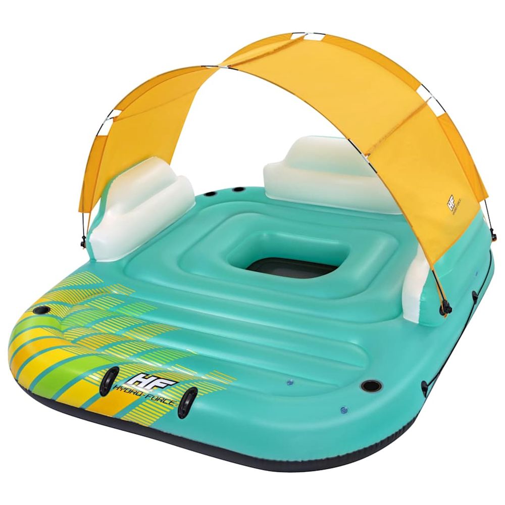 Île de piscine gonflable 5 personnes sunny lounge 291x265x83cm