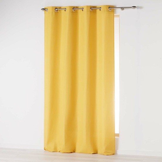 Rideau a oeillets microfibre collection absolu uni