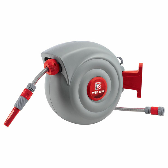 Dévidoir enrouleur mural arrosage - 15 m - tuyau pvc