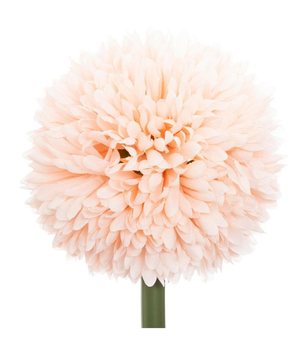 Fleur artificielle pompon sur tige hauteur 60 cm