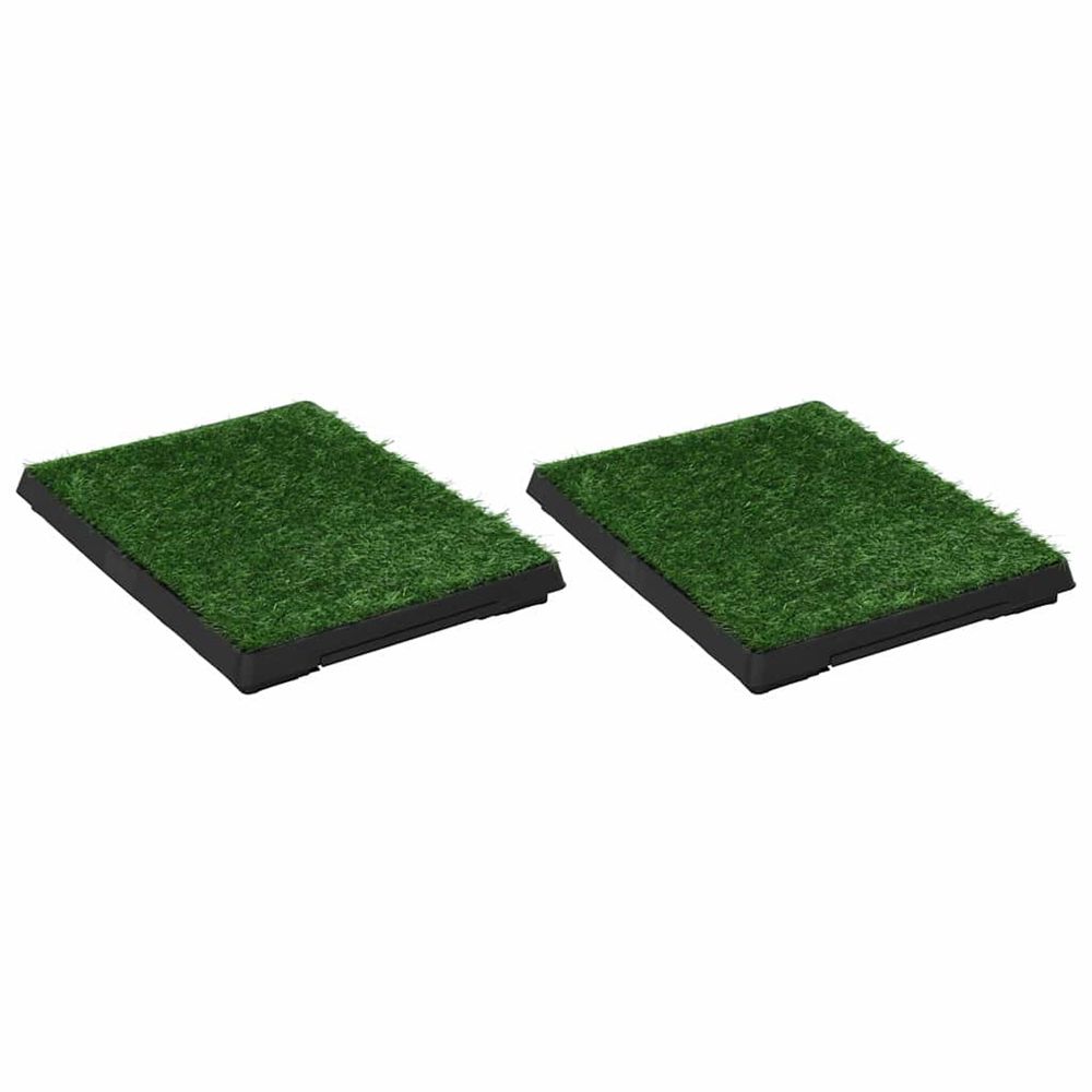 Tapis pour animaux 2 pcs avec plateau