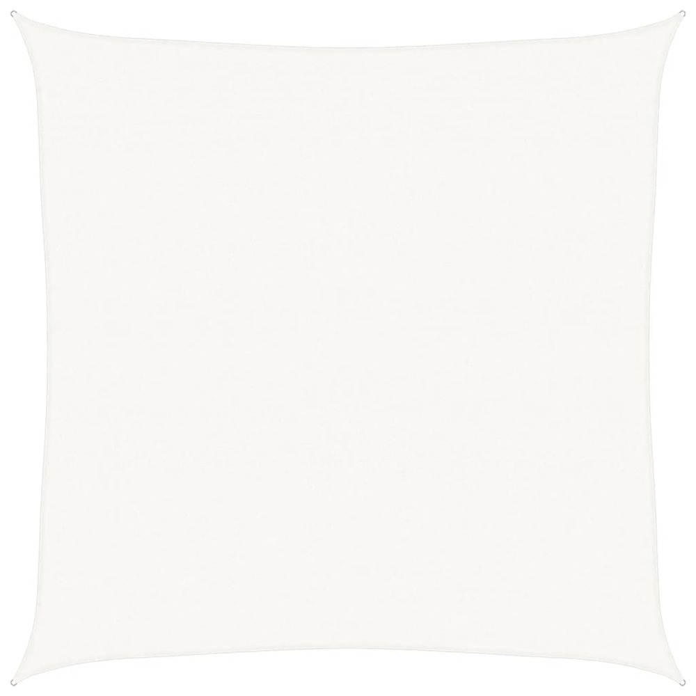 Voile d'ombrage 160 g/m² blanc 7x7 m pehd