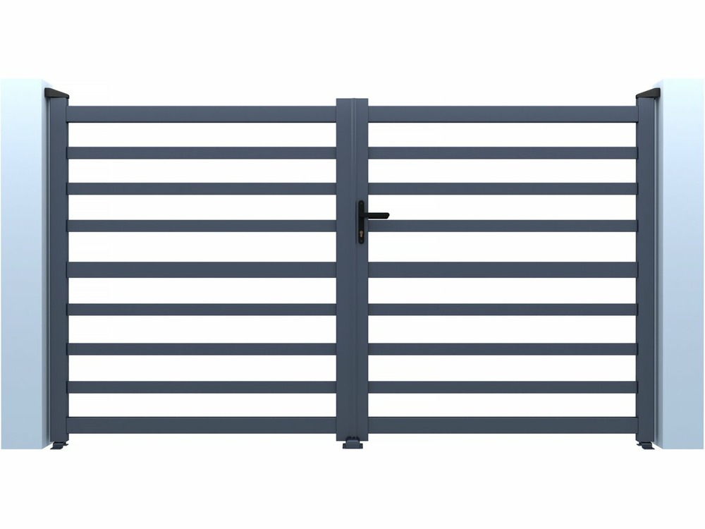 Portail aluminium ajouré 