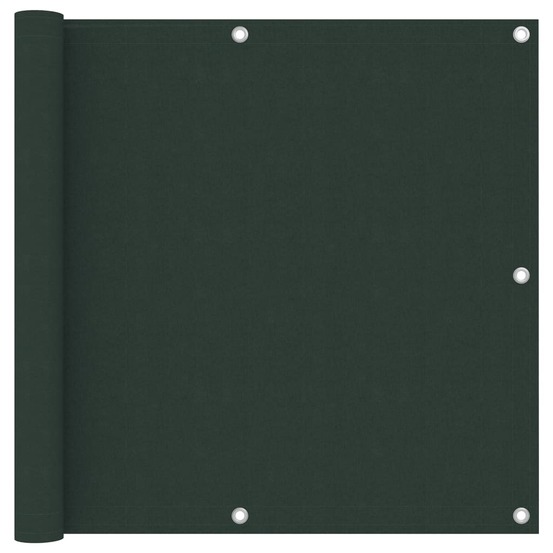 Écran de balcon vert foncé 90x300 cm tissu oxford