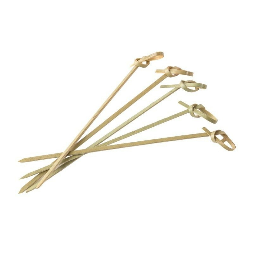 Piques en bambou avec boucles 120 mm lot de 100