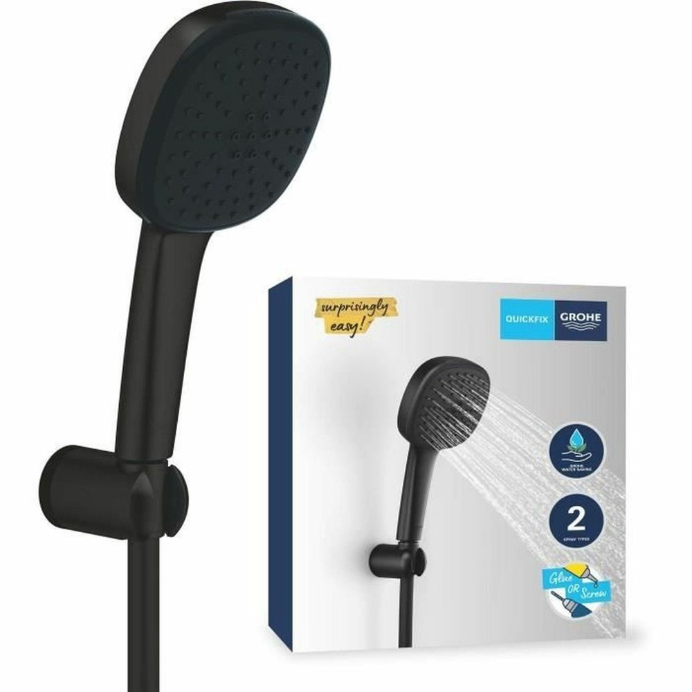 Ensemble de douche avec pommeau 2 jets, support et flexible vitalio comfort 110