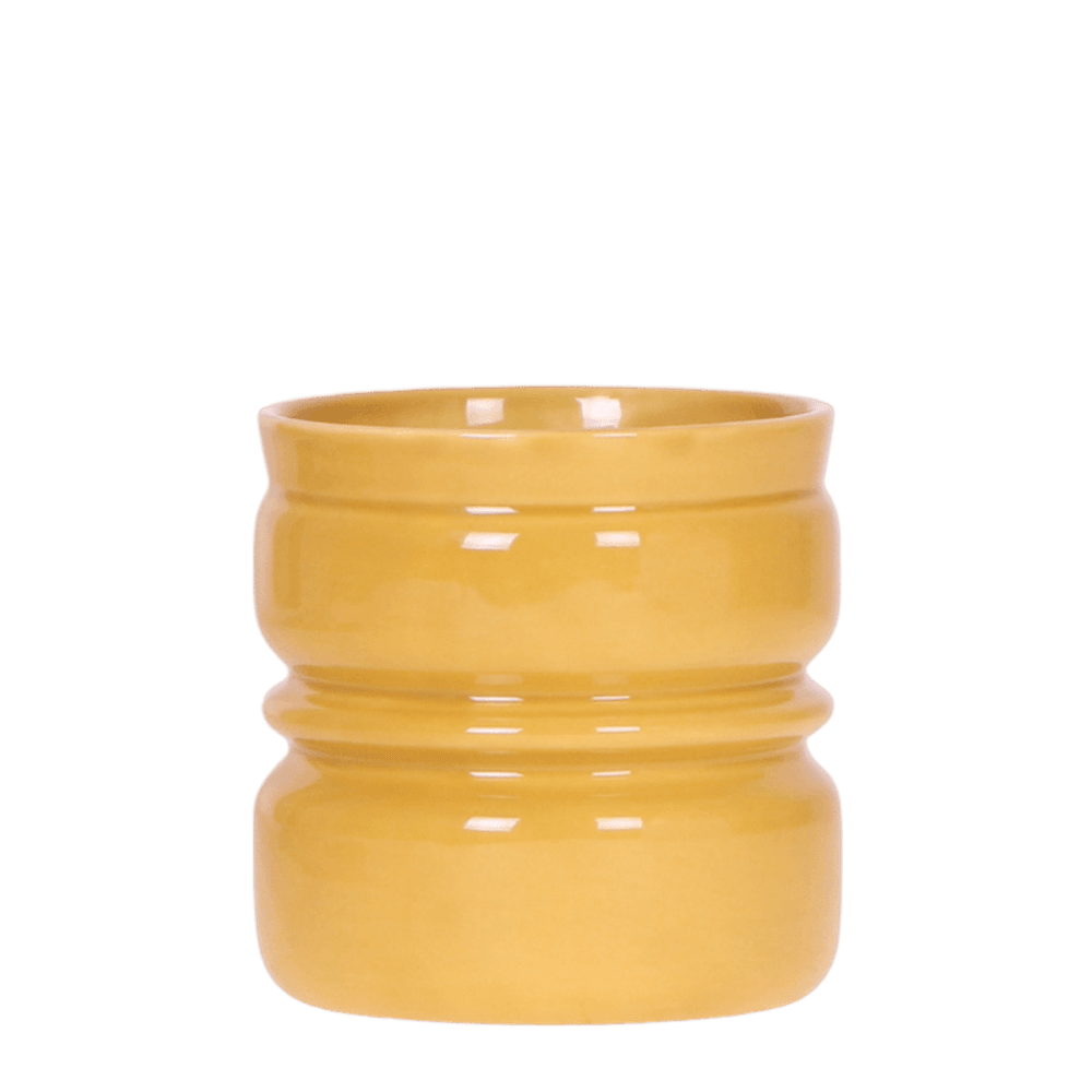 Cache-pot noma jaune - ø9 cm x h10,5 cm