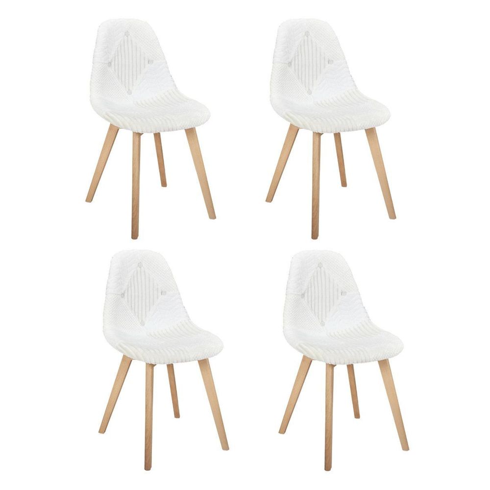 Lot de 4 chaises scandinaves 