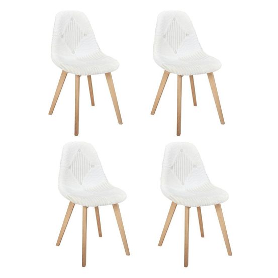 Lot de 4 chaises scandinaves