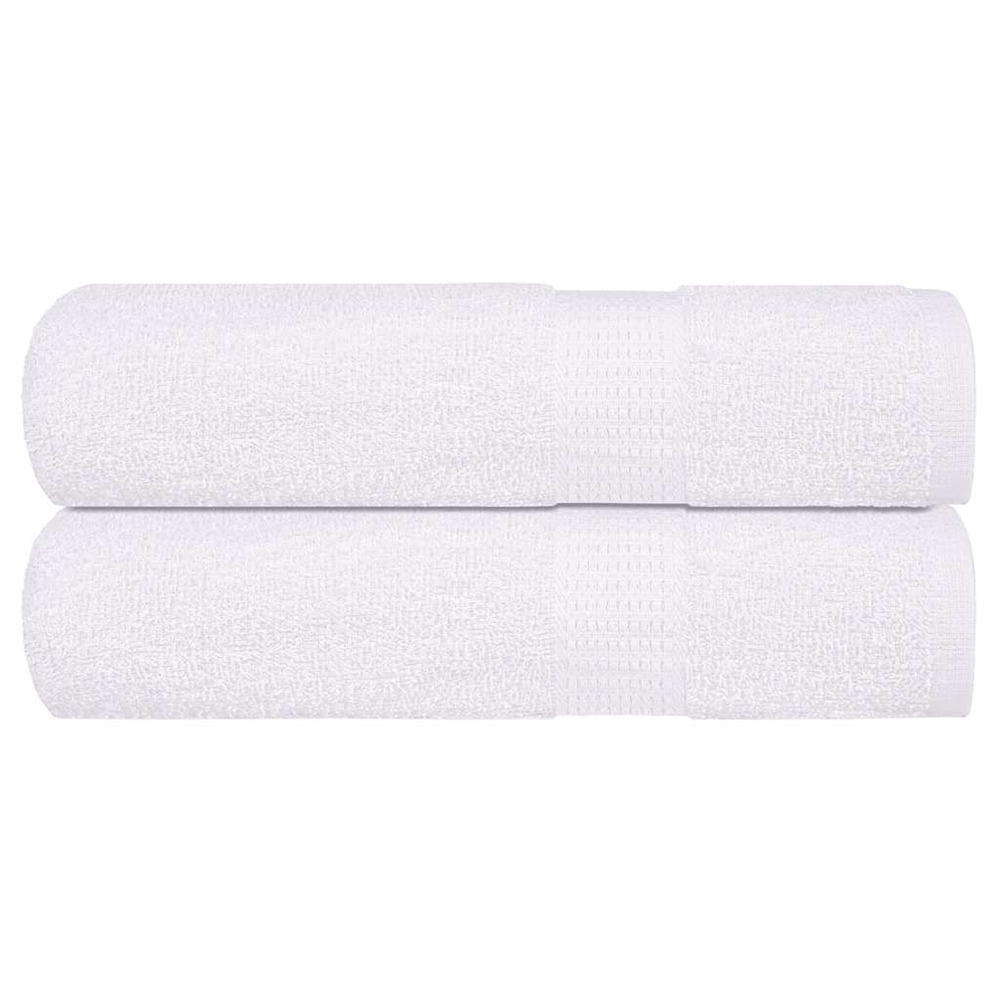 Essuie-mains frogn 2 pcs blanc 50x100 cm 360 g/m²