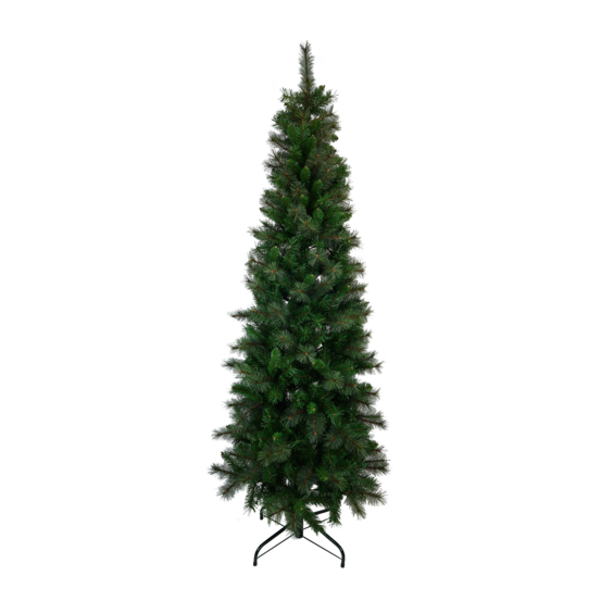 Sapin de noël artificiel mince 240 cm - style picea pungens - little grove