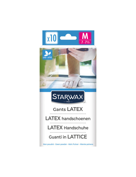 Gants latex épais lot de 10 - starwax