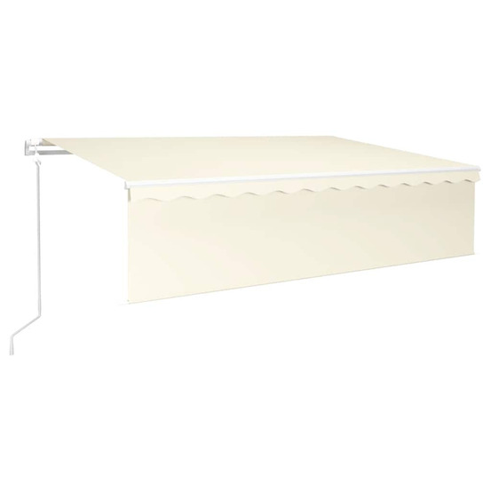 Auvent automatique rétractable avec store 6x3 m crème