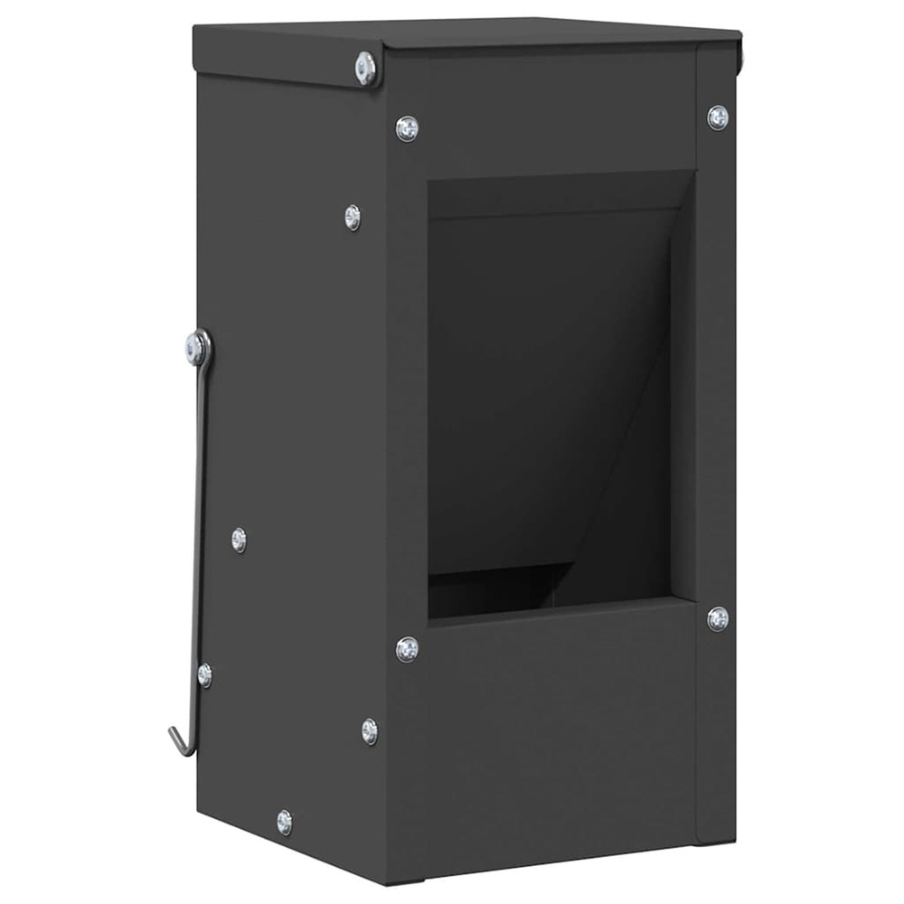 Distributeur pour lapins noir 12,5 x 12,5 x 25 cm