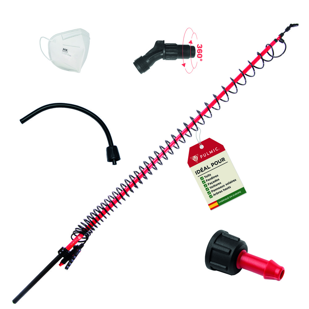 Lance Télescopique 5 m pour Pulvérisation – Légère, Extensible, Idéale Toitures, Compatible Tous Pulvérisateurs