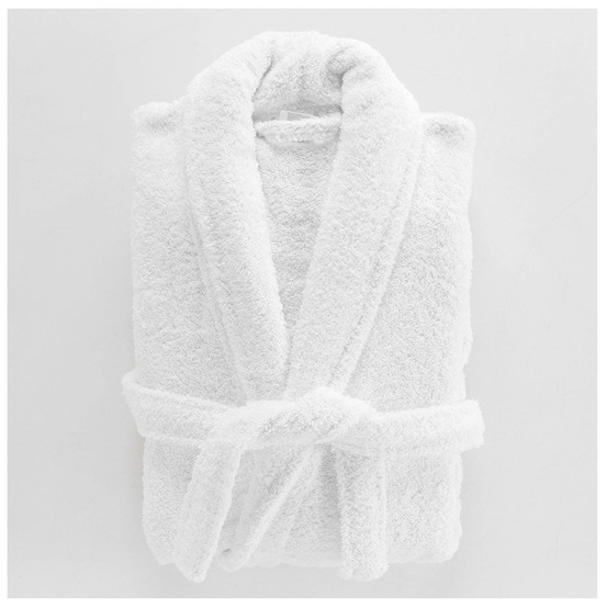 Peignoir col chale tendresse blanc