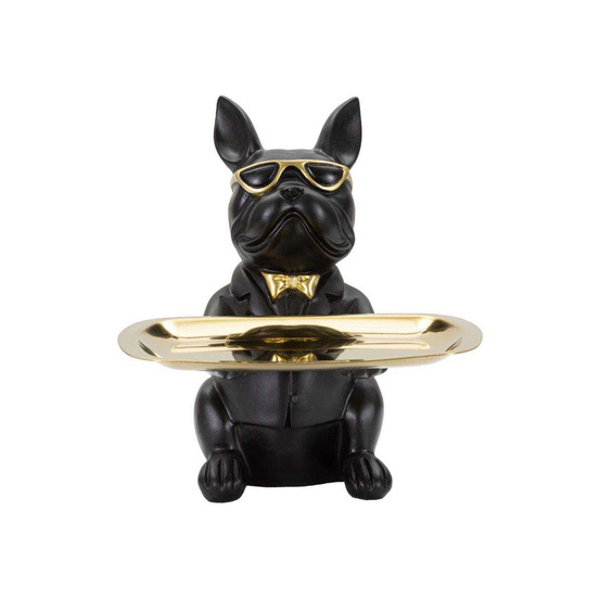 Vide poche en polyrésine bouledogue