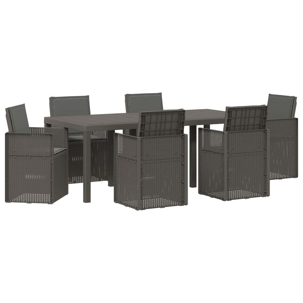 Ensemble de salle à manger pour jardin 7 pc pp