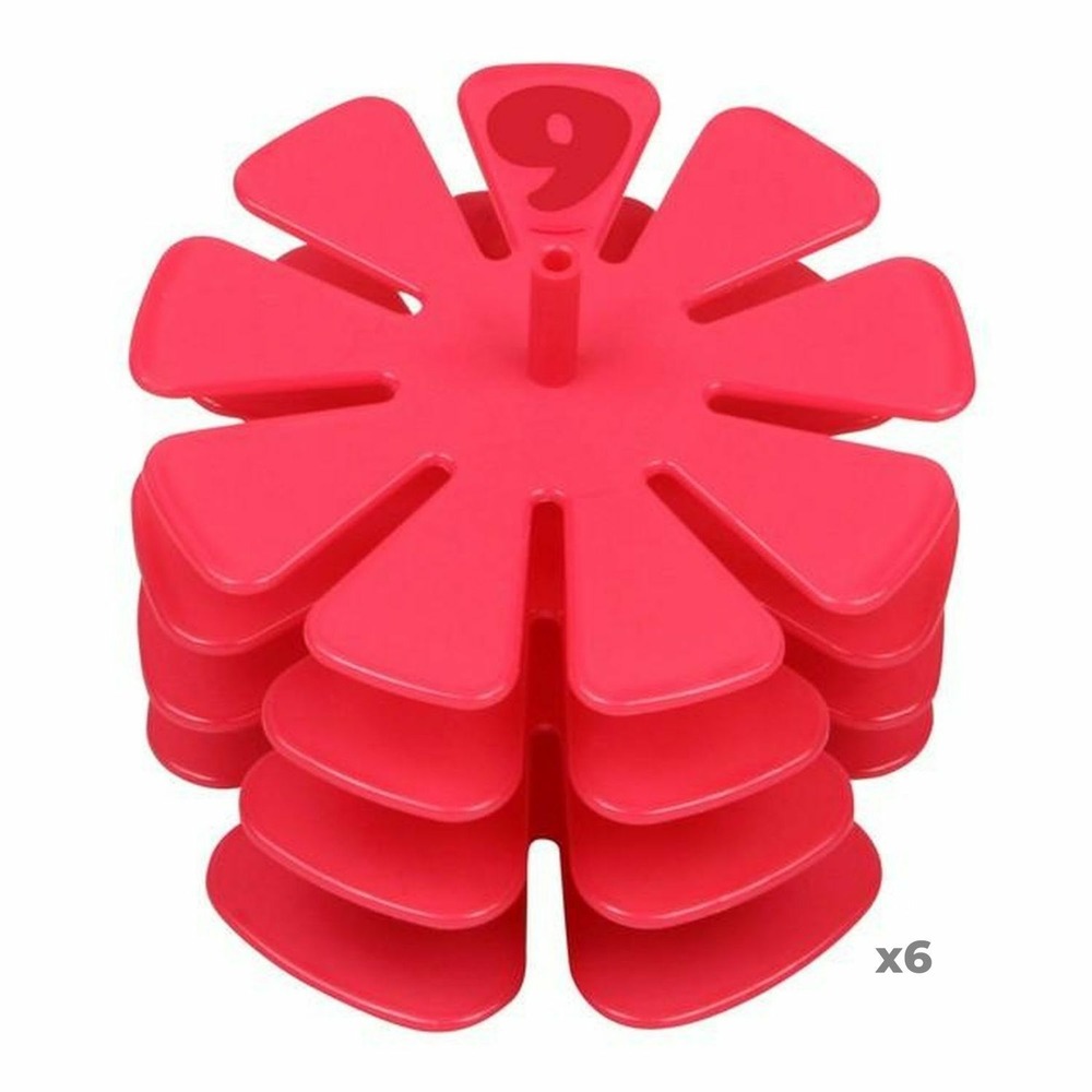 6 kits de 4 marque-parts de gâteaux 5, 6, 7 et 9 parts