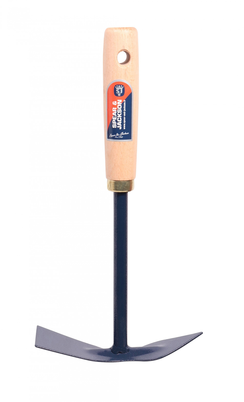 Serfouette à fleurs panne et langue manche bois