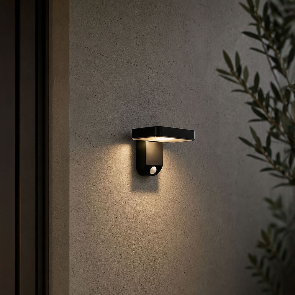 Applique solaire murale esquel 450 lumens à détection de mouvement