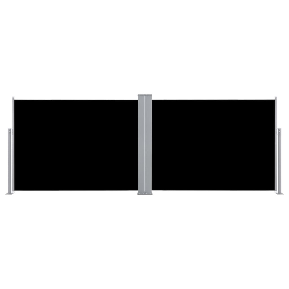 Auvent latéral rétractable 100 x 1000 cm noir