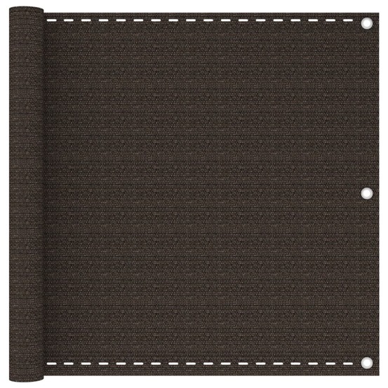 Écran de balcon brise pare vue protection confidentialité 90 x 400 cm pehd marron