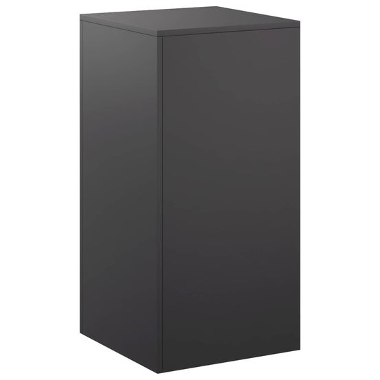 Support de plante noir 40 x 40 x 80 cm acier