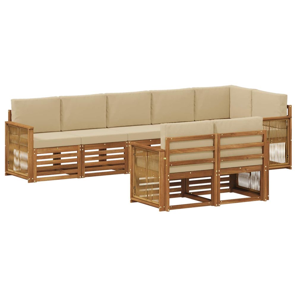 Ensemble de canapés d'extérieur 7 pc