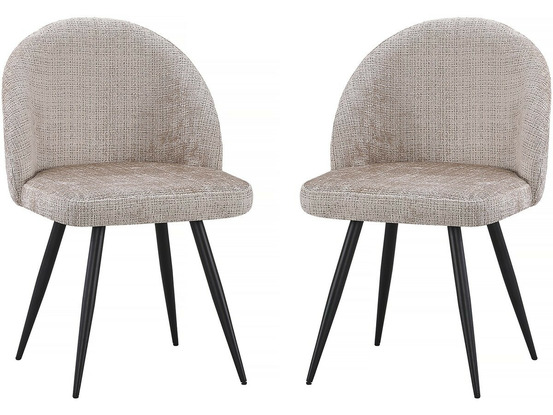 Lot de 2 chaises en tissu